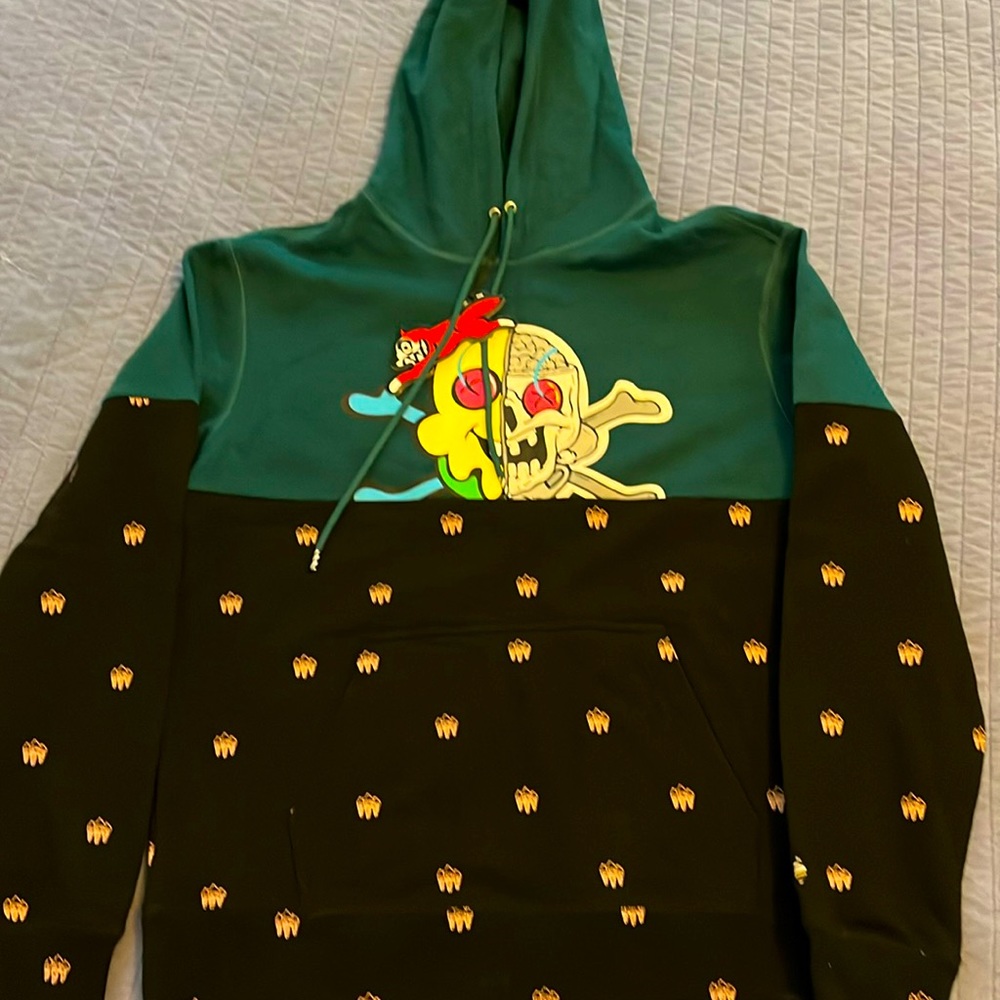Black and Teal XL Ice Cream hoodie